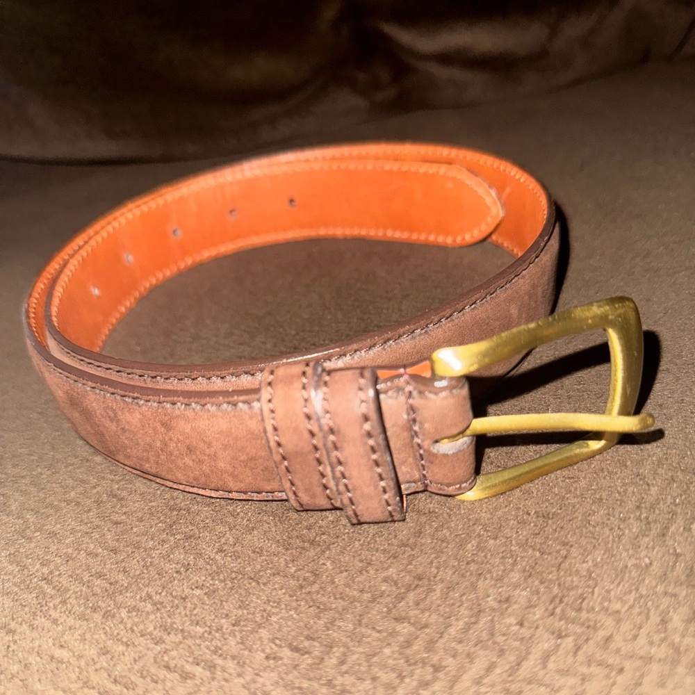 Coach Vintage Nubuck Leather Belt